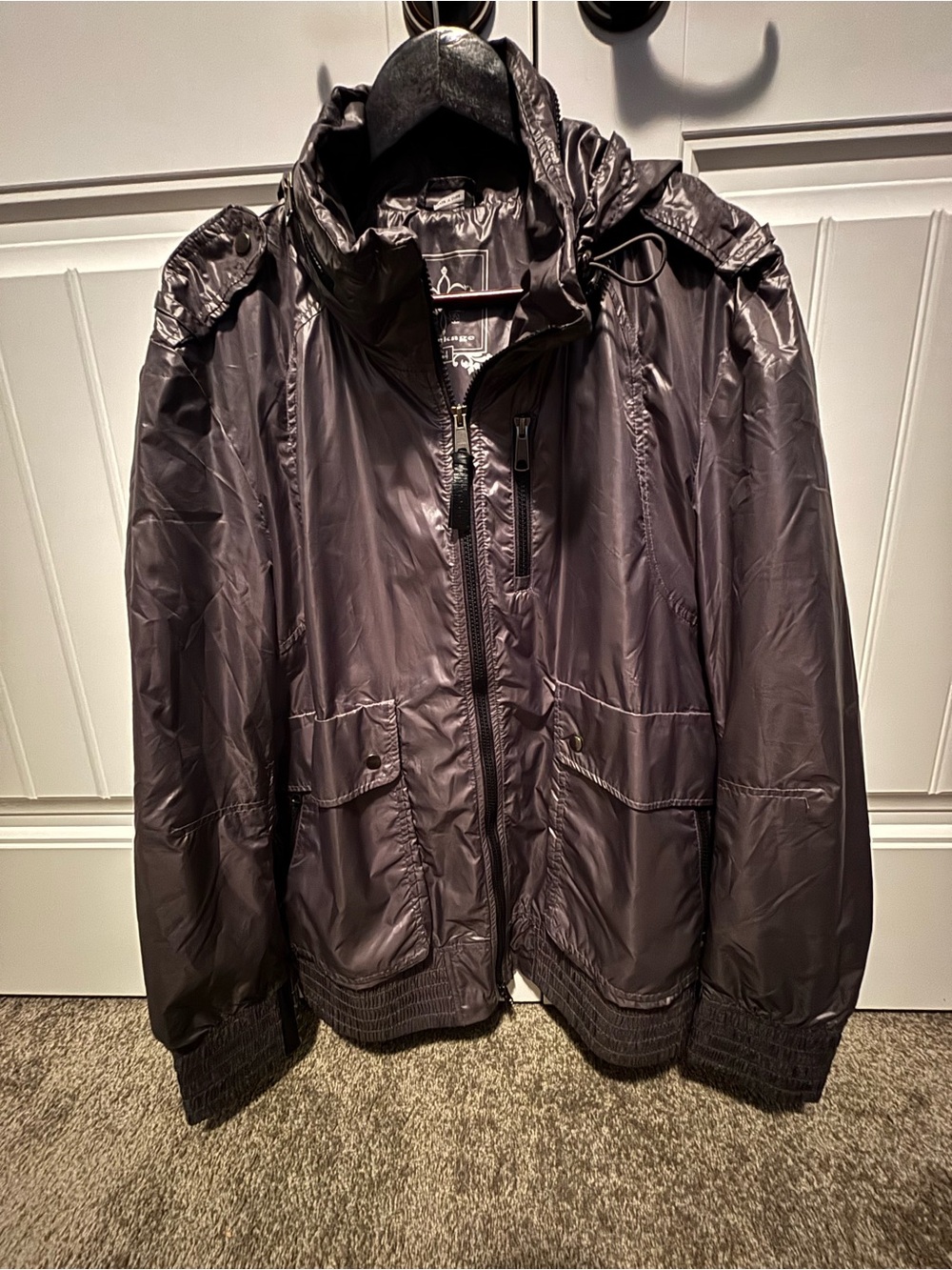 Mackage Men's Hooded Windbreaker Packable Jacket - Black